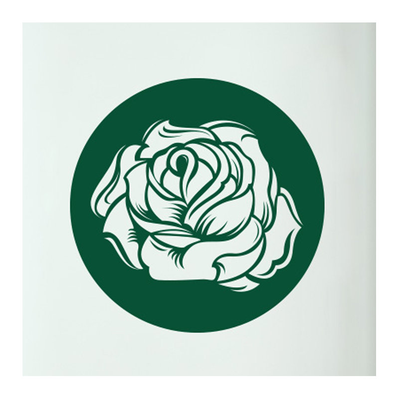 Plants & Flowers Wall Decal, Dark Green