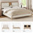 Larsen Solid Wood Upholstered Bed with Tufted Headboard-2065168858-2065168837