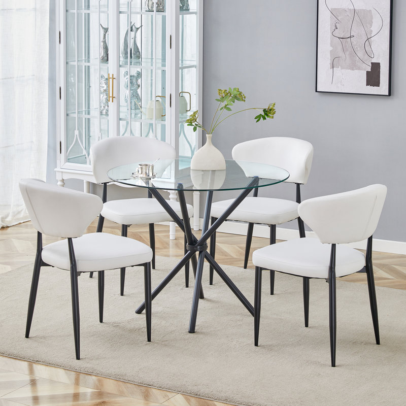 Élégante expérience culinaire en verre transparent de style moderne tout confort
