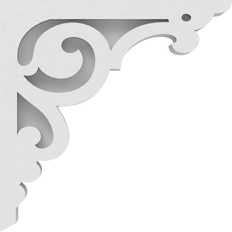 Corbeau en PVC de qualité architecturale Hurley, H 10 po x l 10 po x P 1,875 po