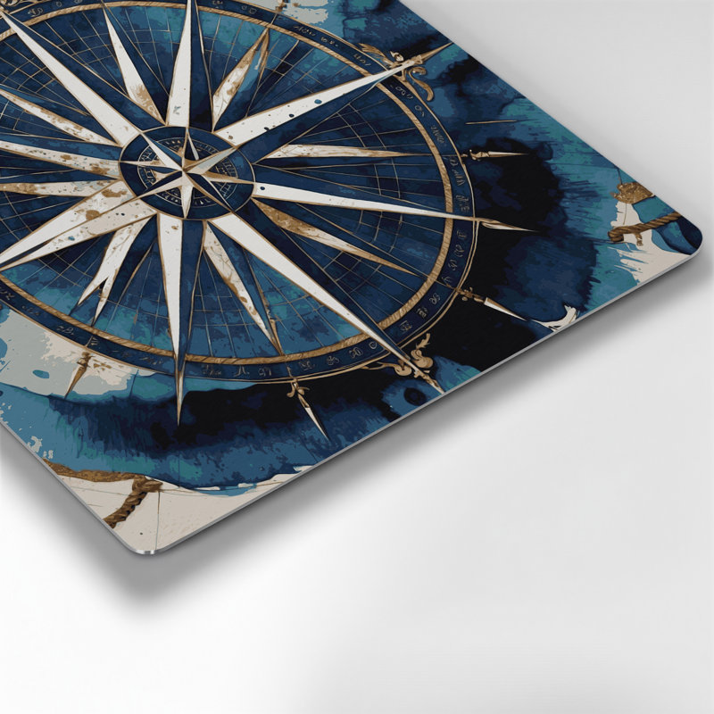 Art nautique gris, H 32 po x l 32 po