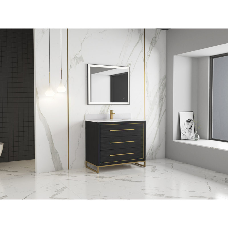Ensemble de meuble-lavabo simple 40 po Castaneda