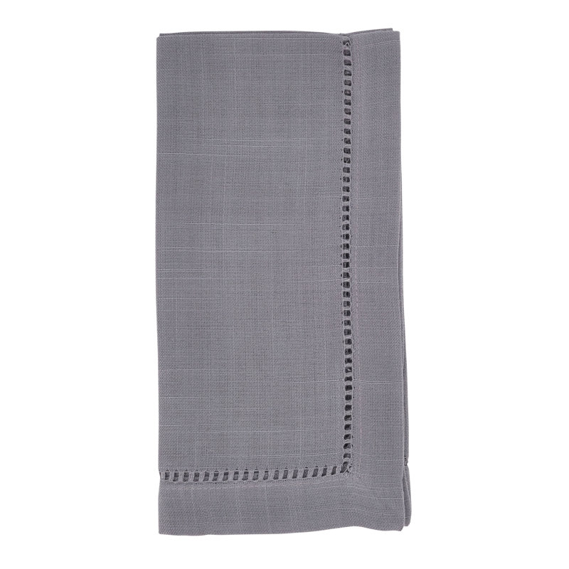 Umana 12 Piece Napkin Set, Slate, 22" x 22"