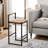 Set Of 2 Bar Stools With Woven Paper Rope Seat And Back