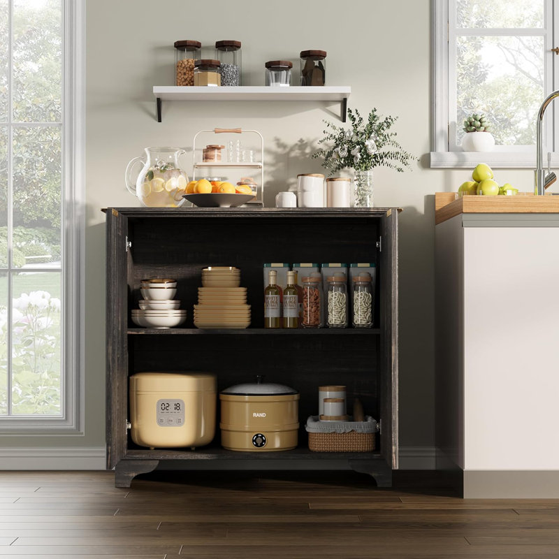 Armoire à café, Noir, noir, noir, noir
