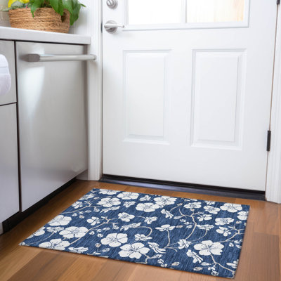 Tapis floral lavable à la machine de qualité supérieure AMF1032