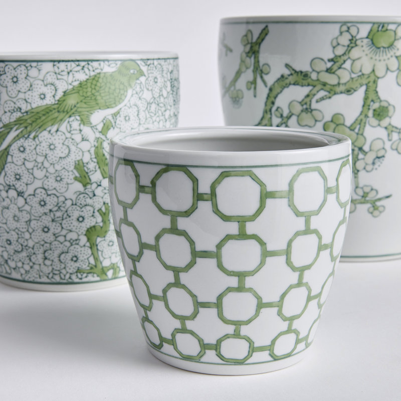 POTS À FLEURS IMPÉRIAUX, ENSEMBLE DE 3