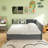 Upholstered Daybed With Trundle Sofa Bed Frame-781145393-781145389