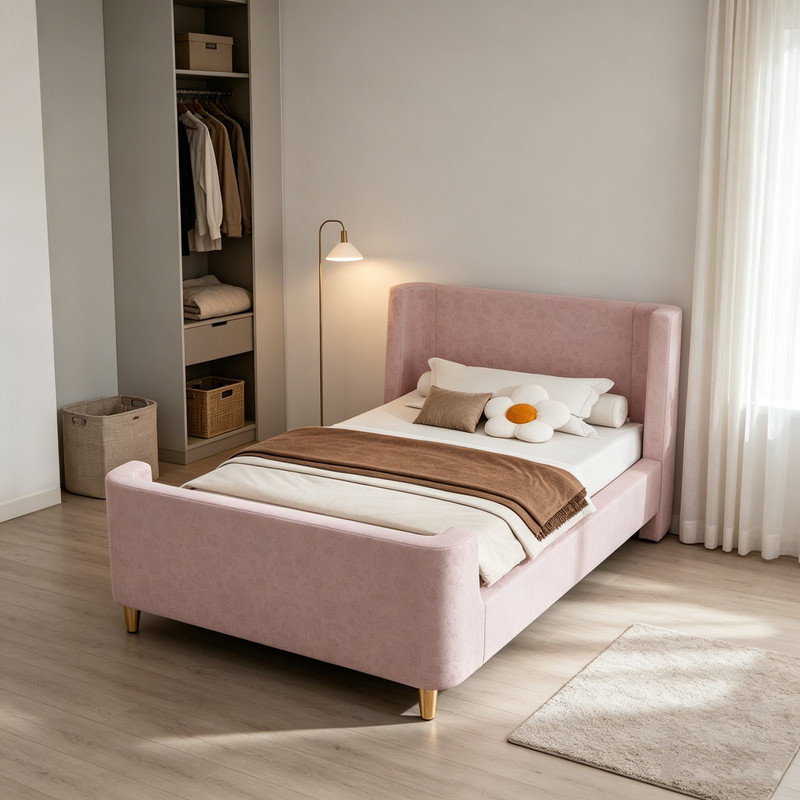 Bed, Pink