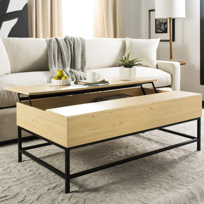 Lift-Top Coffee Table, Light Oak