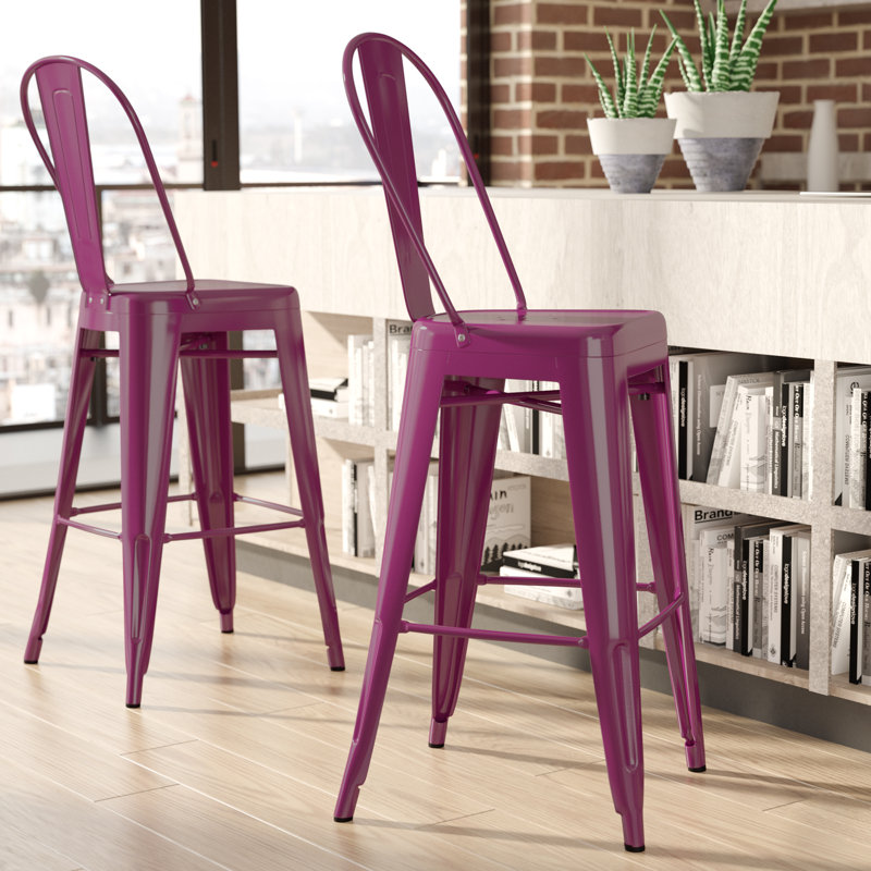 Tabouret de bar Iddings, Mauve lustré, 1, Tabouret de bar (siège d'une hauteur de 30 po)