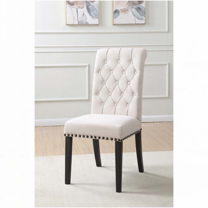 Chaises d'appoint rembourrées en tissu