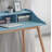 Roskilde Mid-Century Modern Wood Writing Desk With Hutch