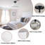 Plafonnier cylindrique encastré moderne noir-1731802204