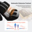 4D Full Body Massage Chair Zero Gravity With Auto Leg Extension App Control SL Track Shiatsu  Heated Recliner Black