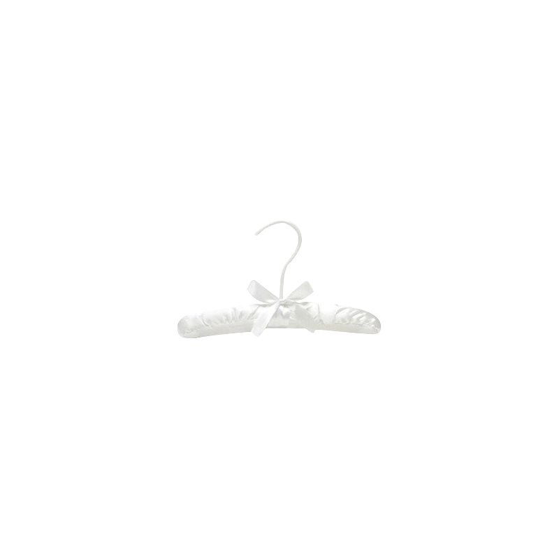 Satin Standard Hanger for Dress/Shirt/Sweater, White