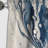 Blue And Grey Ethereal Elixir IV - Abstract Curtain - Velvet Blackout Abstract Curtain - 1 Panels-1429177091