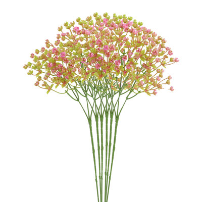 Ensemble de 6 petites petites fleurs artificielles fraîches 24 pouces de hauteur