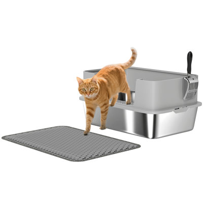 Stainless Steel, PP Litter Box