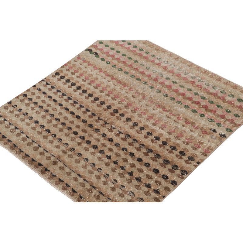 One-of-a-Kind 4’1” X 4’1” Hand Knotted Area Rug