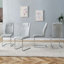 Chaises de salle à manger en similicuir, chaises d'appoint (ensemble de 8)-1171300922