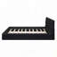 Lit plateforme en tissu d'ameublement-12540318