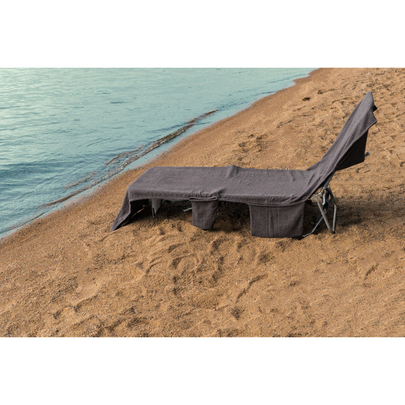 Serviette de plage 100% coton Diethelm, Gris