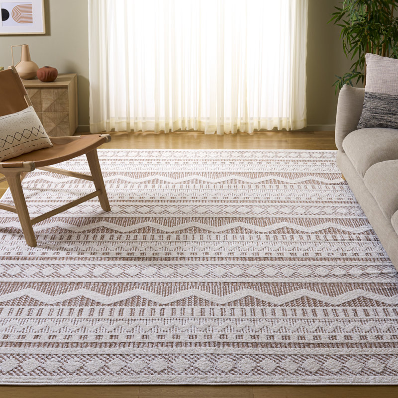 Tapis géométrique Delmontez Performance, Rectangle 8 pi x 10 pi