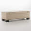 OTTOMAN DE RANGEMENT CHELSEA AVEC STUDS
