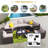 9-pieces Outdoor Half-moon Wicker Conversation Sets With 1 Nesting Coffee Table And Tempered Glass Top