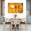 Art contemporain africain, paysage africain abstrait-129003009