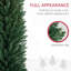 Arbre de Noël 8 pi, arbre de Noël mince avec 618 pointes de branches réalistes et support en plastique-944761130