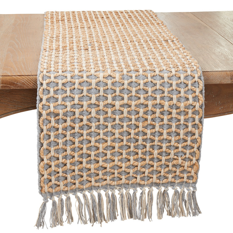Chemin de table Rustic, gris