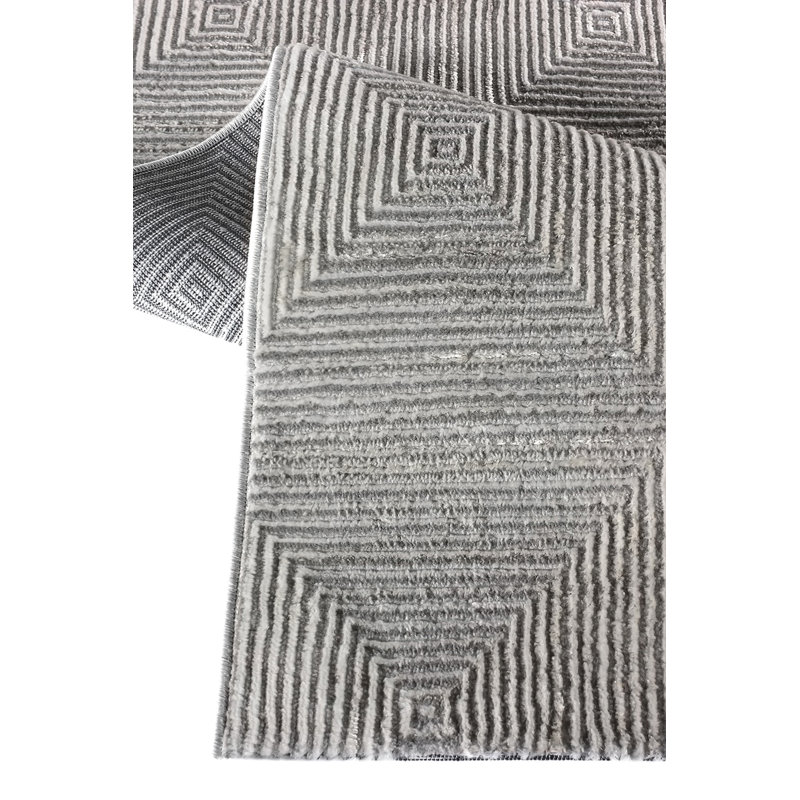 Ricquita Geometric and Trellis Indoor / Outdoor Area Rug, Runner 2'7" x 9'10"