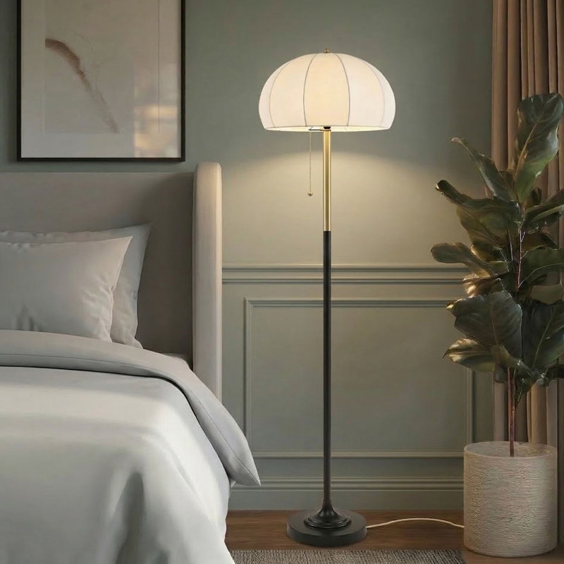 Serin Dimmable Floor Lamp with Dome Shade