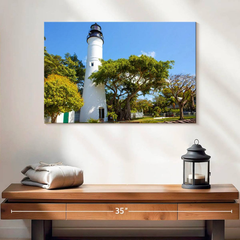 Lilie Key West Lighthouse, 16" H x 24" W