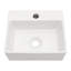 Lavabo de salle de bain mural en céramique 13 "x 11" avec 1 trou de robinet