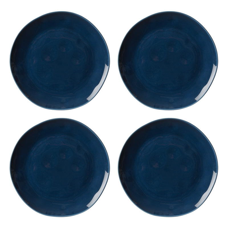 Bay Colors 4Pc Dinner Plates, Blue