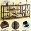 Table d'appoint attrayante, canapé rustique, console