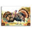  «Elegant Thanksgiving Turquie pair» par Nicole DeCamp, art mural en verre acrylique, 36 po x 24 po-1823022862
