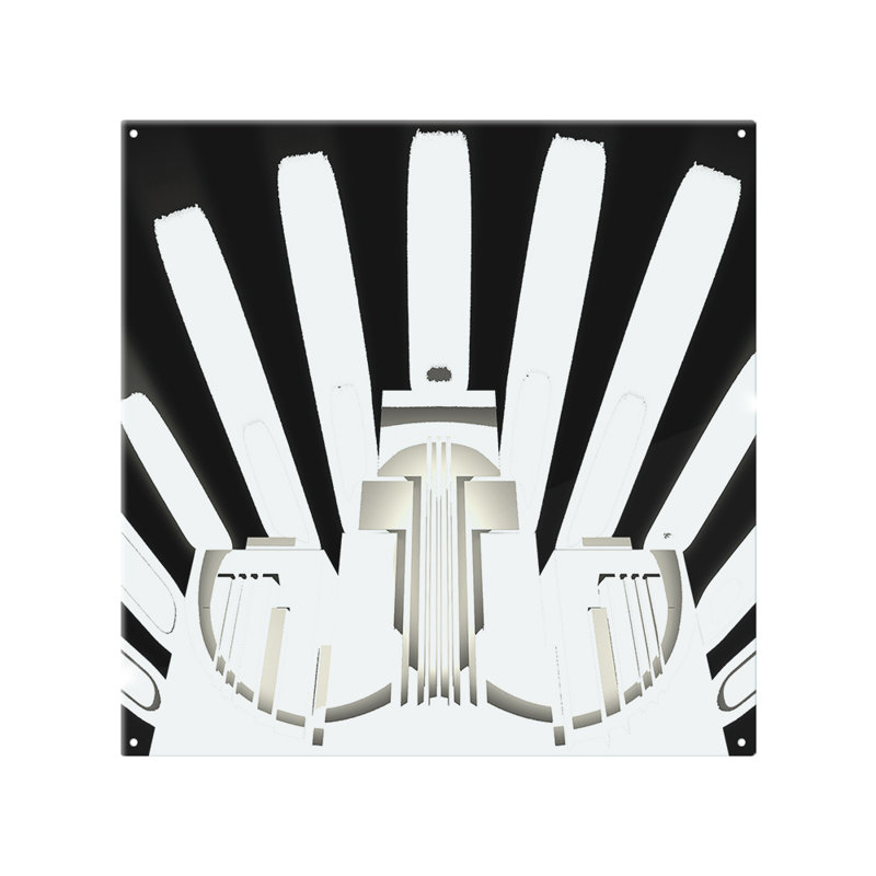 Art Deco Skyscraper Splash Back, 70cm L x 50cm W