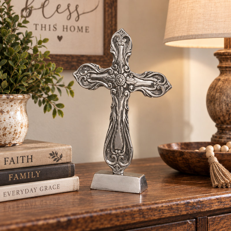 Enduring Grace Pewter Cross