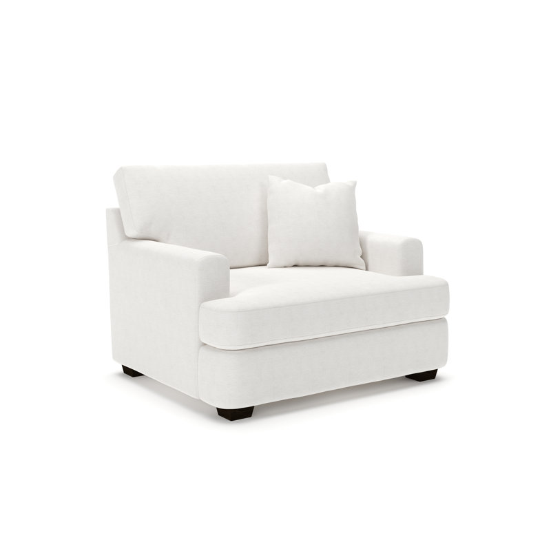 Fauteuil 49 po Emilio, Chenille Crypton® neige Nomad