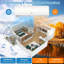 Système de chauffage / climatisation mini divisé 11500 BTU, mini unité divisée écoénergétique WIFI 115V, climatiseur mural divisé, refroidit jusqu'à 750 pieds carrés, pompe à chaleur et trousses d'installation