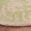 Tapis vert en laine à motif floral crocheté à la main Hollander-21274677