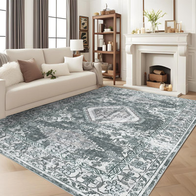 Tapis de salon Boho Traditional Medallion