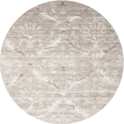 Tapis damassé gris Rascon