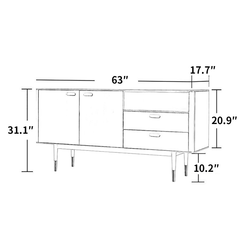 Nordic modern simple sideboard cabinet