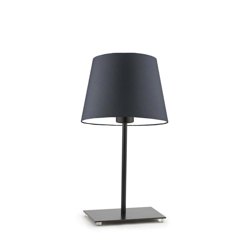 Asaun Metal Table Lamp, Graphite, Black