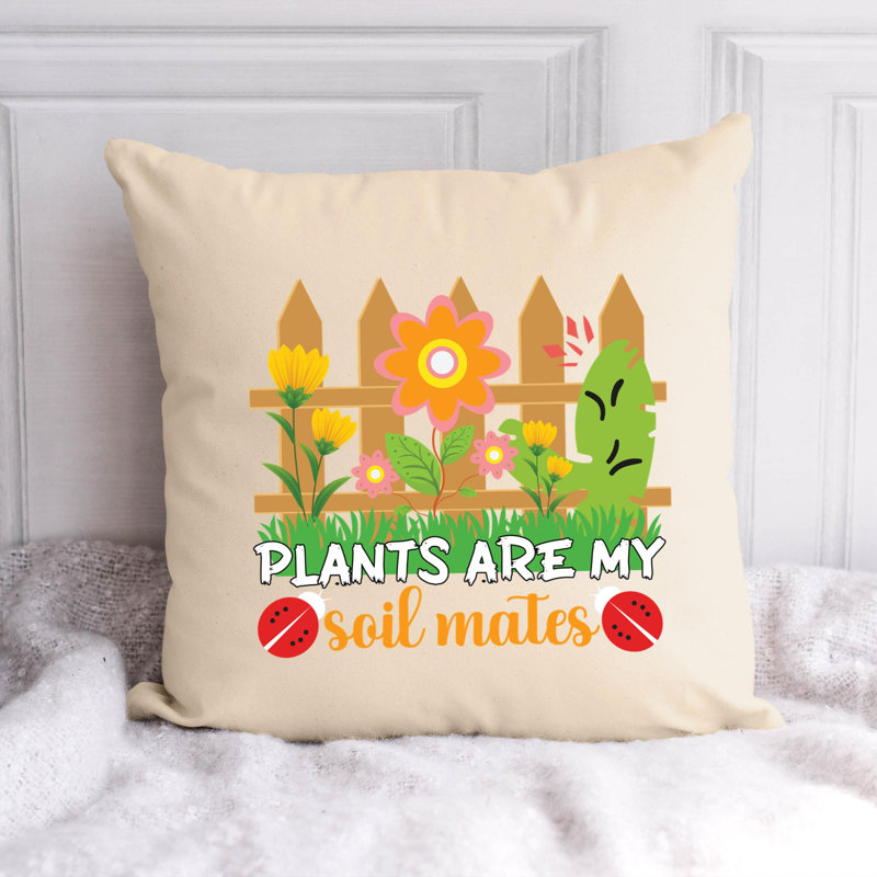 Amant de jardin - Citation amusante 113 - Coussin décoratif inclus, H 16 po x l 16 po